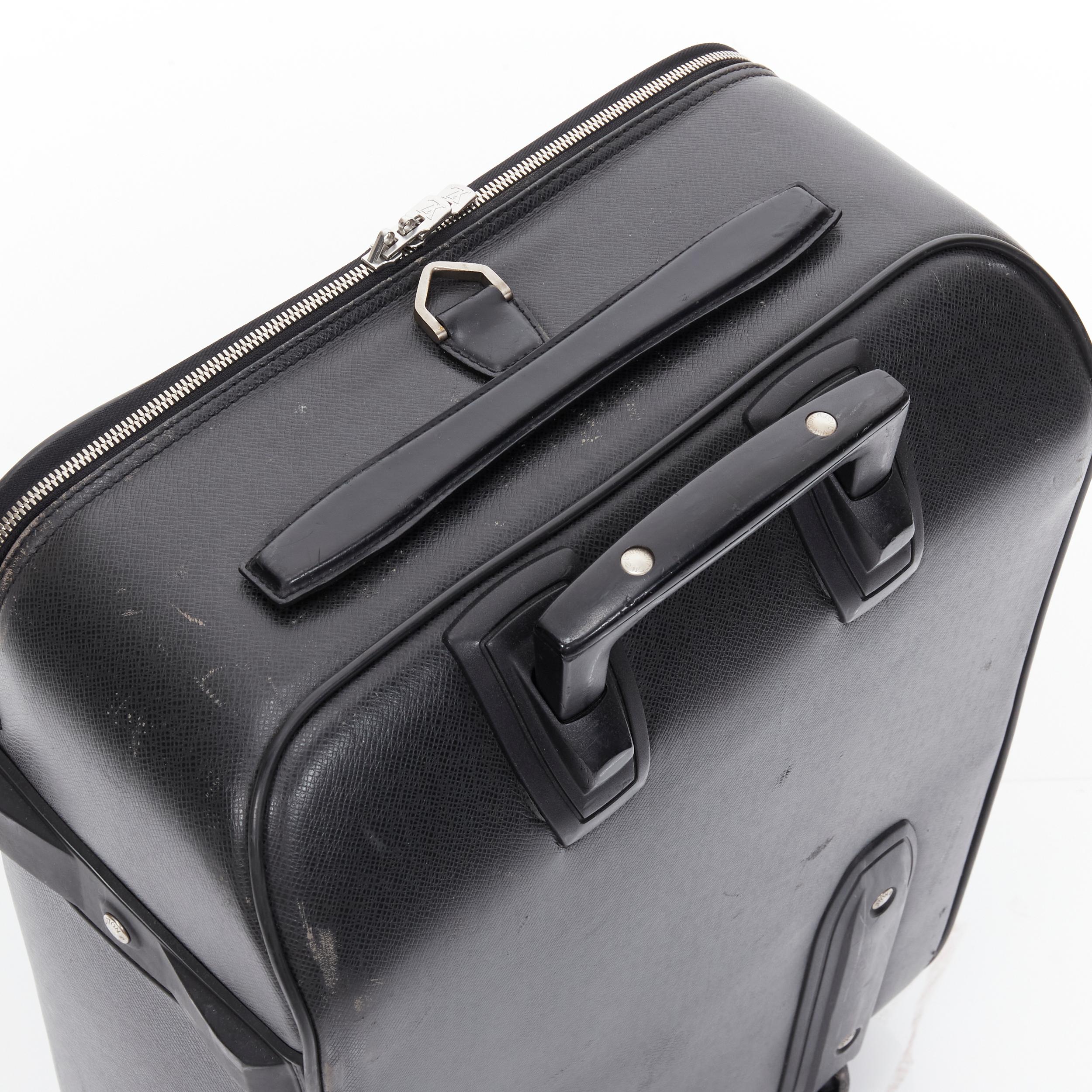 LOUIS VUITTON Taiga Pegase 60 Business black rolling suitcase luggage 2