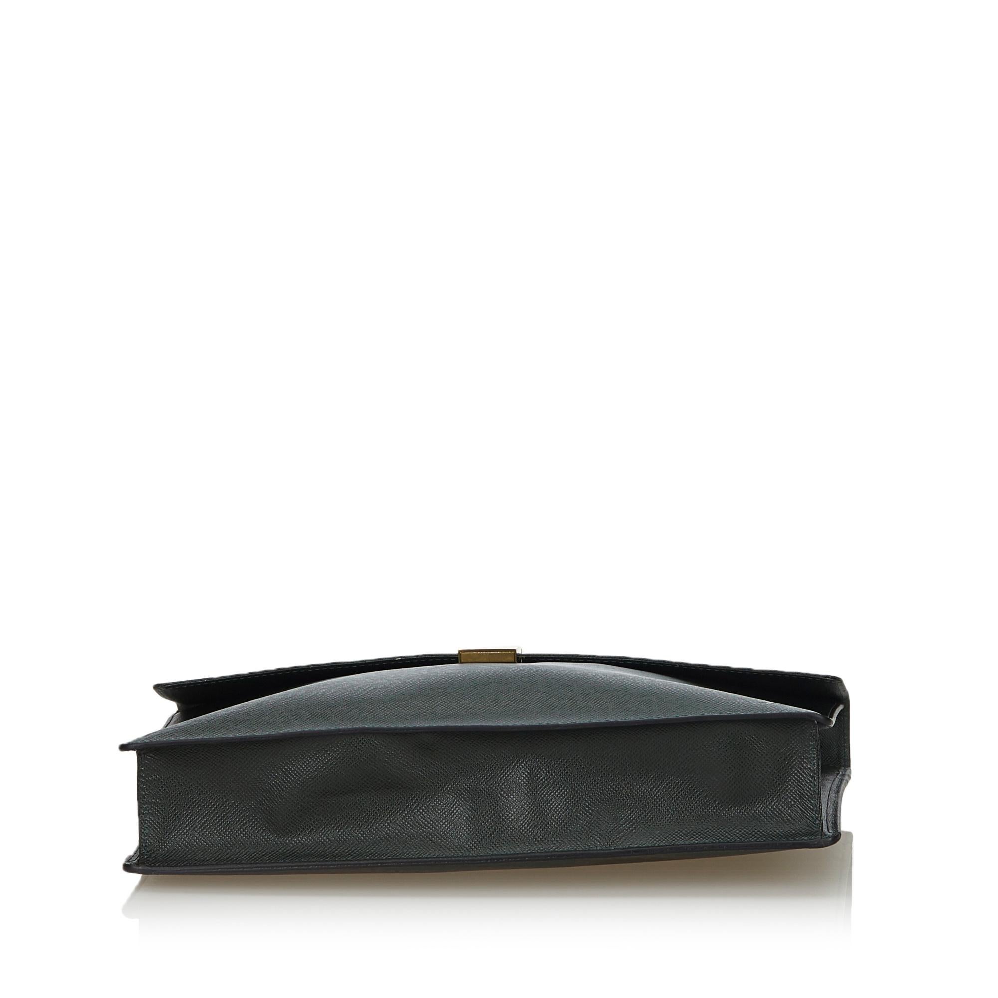 Louis Vuitton Taiga Porte-Document Angara Briefcase In Good Condition In London, GB