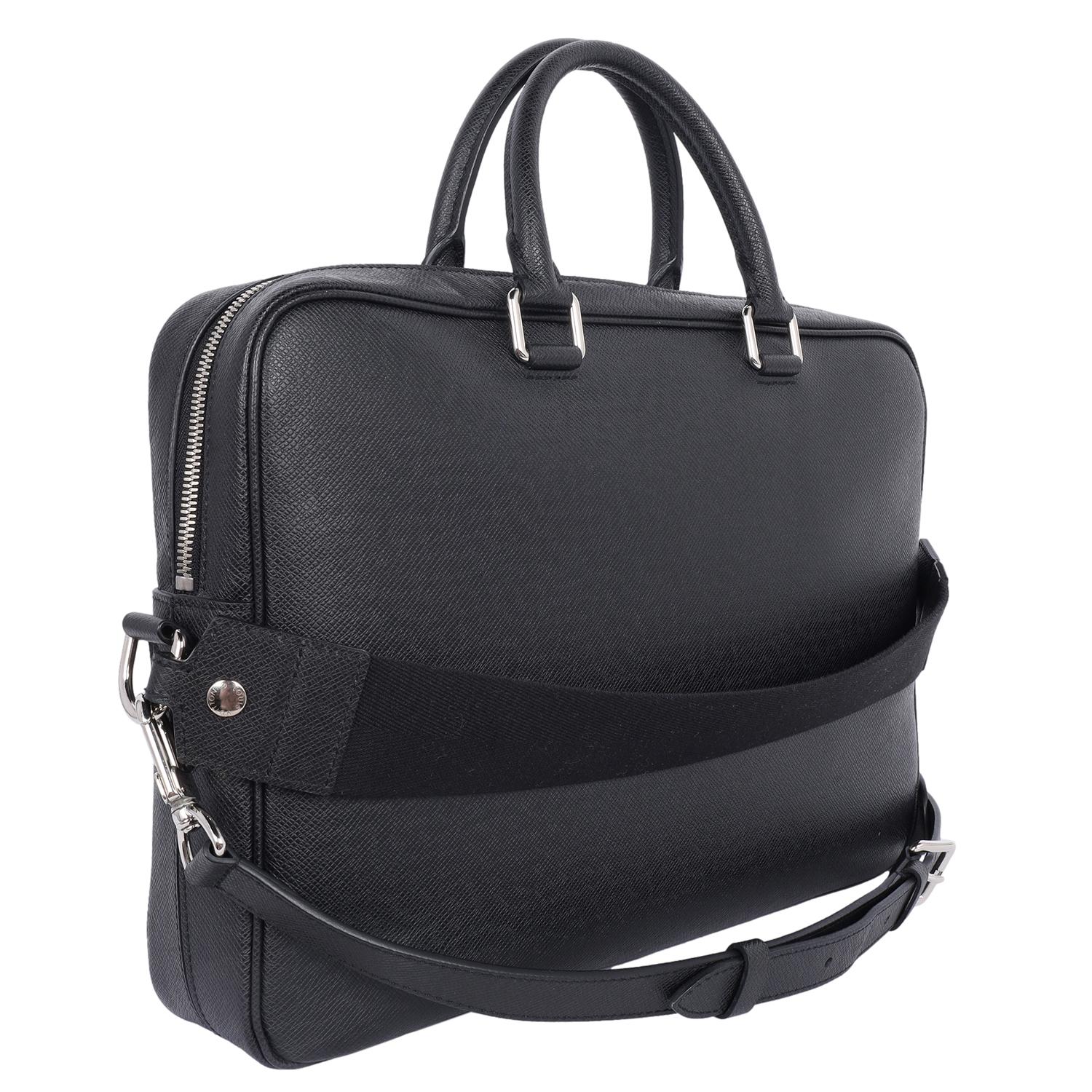 Louis Vuitton Taiga Porte-Documents Business Messenger Bag Black 4