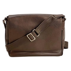 LOUIS VUITTON Taiga Roman MM Messenger Grizzli Ledertasche