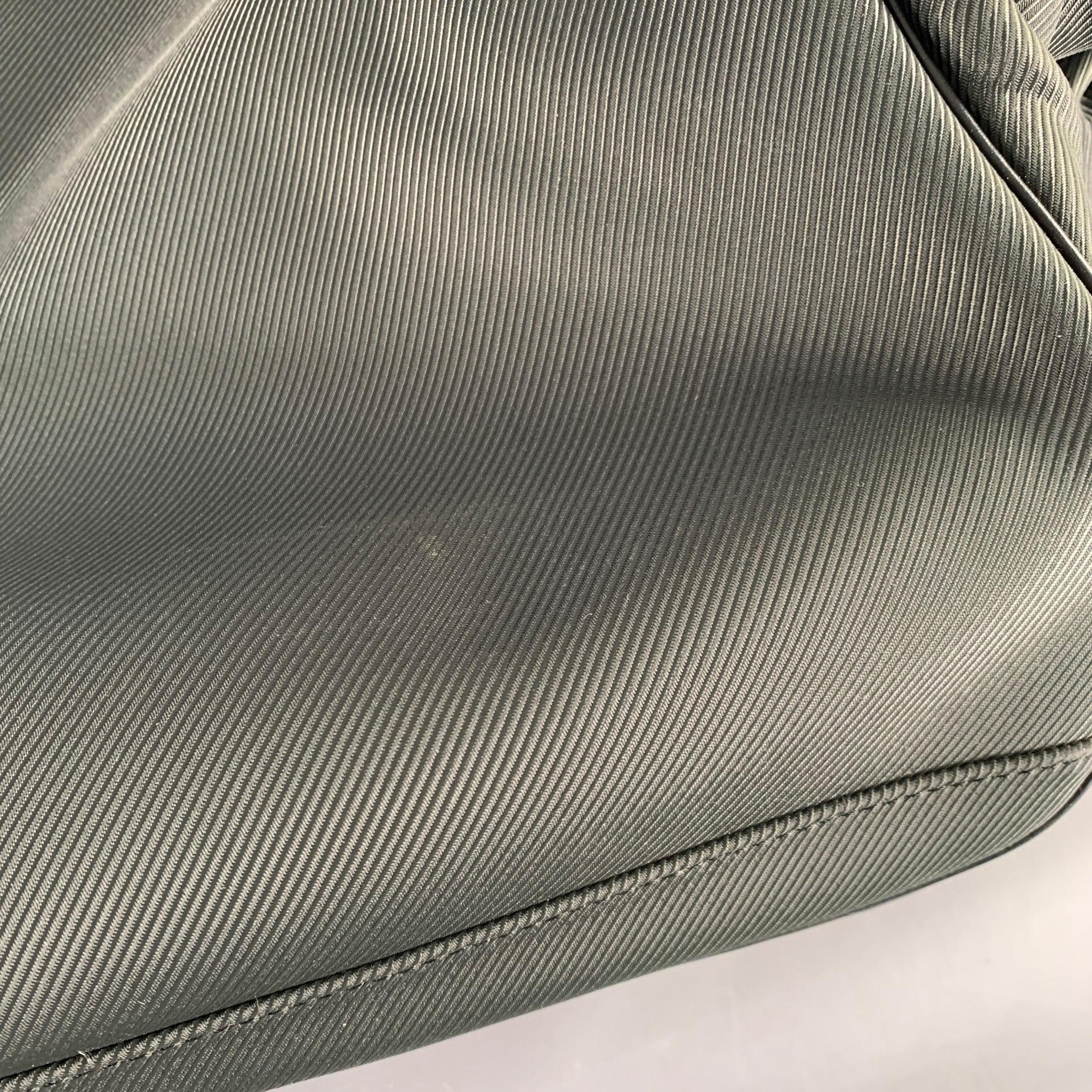 LOUIS VUITTON Taiga Santore Ardoise Green Black Two Tone Nylon Leather Travel Suitcase Bag For Sale 5
