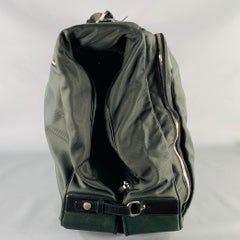 LOUIS VUITTON Taiga Santore Ardoise Green Black Two Tone Nylon Leather Travel Suitcase Bag