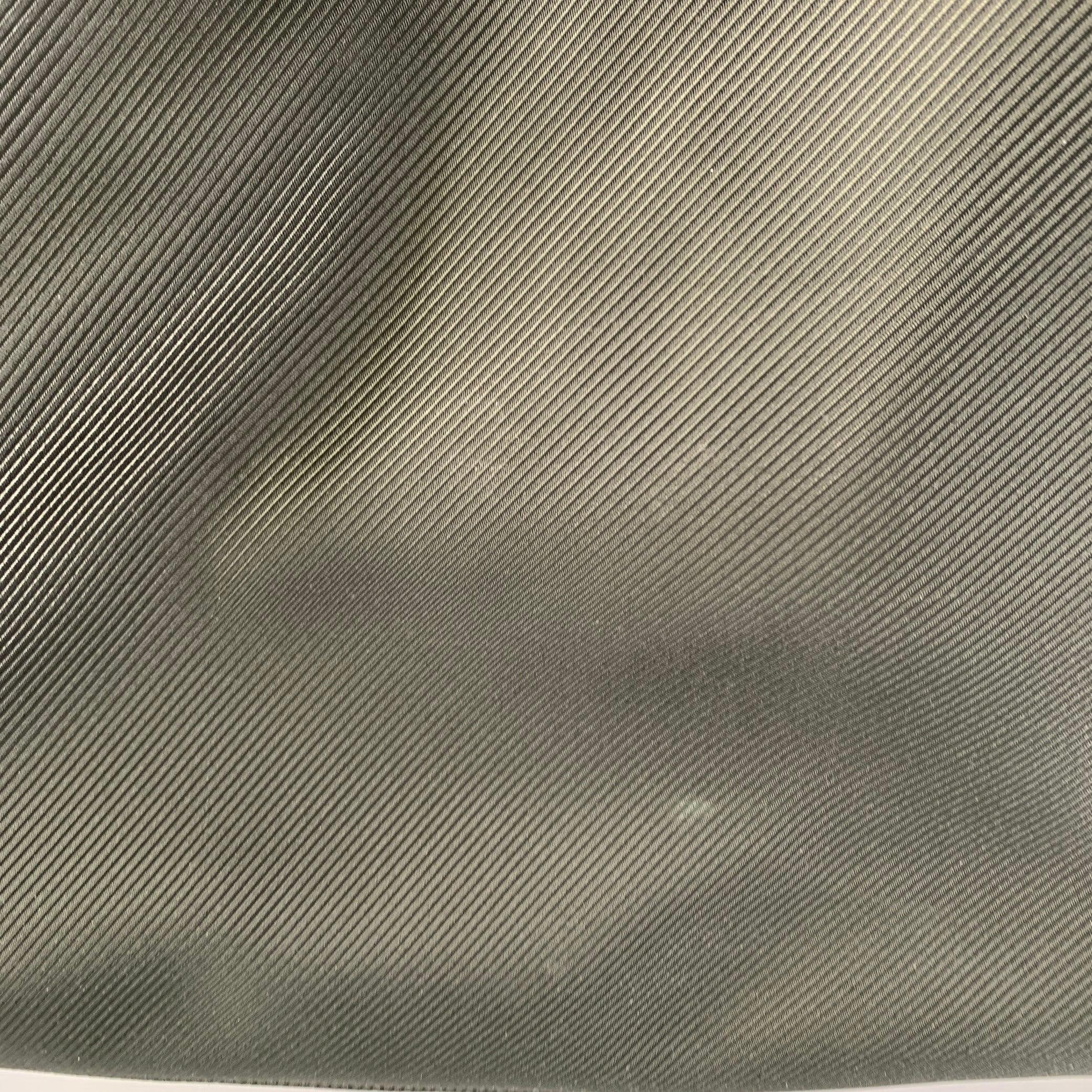 LOUIS VUITTON Taiga Santore Ardoise Green Black Two Tone Nylon Leather Travel Suitcase Bag For Sale 3