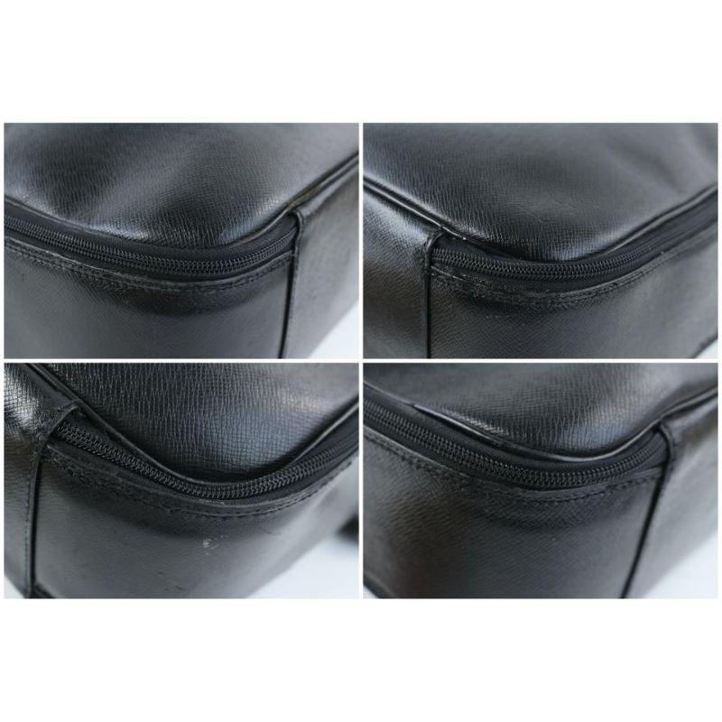 Louis Vuitton Taiga Tura 2way Luggage 7lz0802 Black Leather Messenger Bag 6
