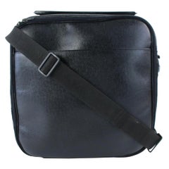 Louis Vuitton Taiga Tura 2way Luggage 7lz0802 Borsa messenger in pelle nera