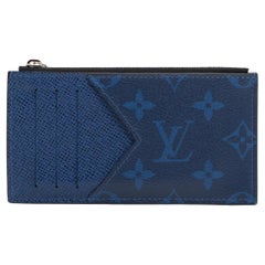 Kobaltfarbener Taigarama- Münzkartenhalter von Louis Vuitton