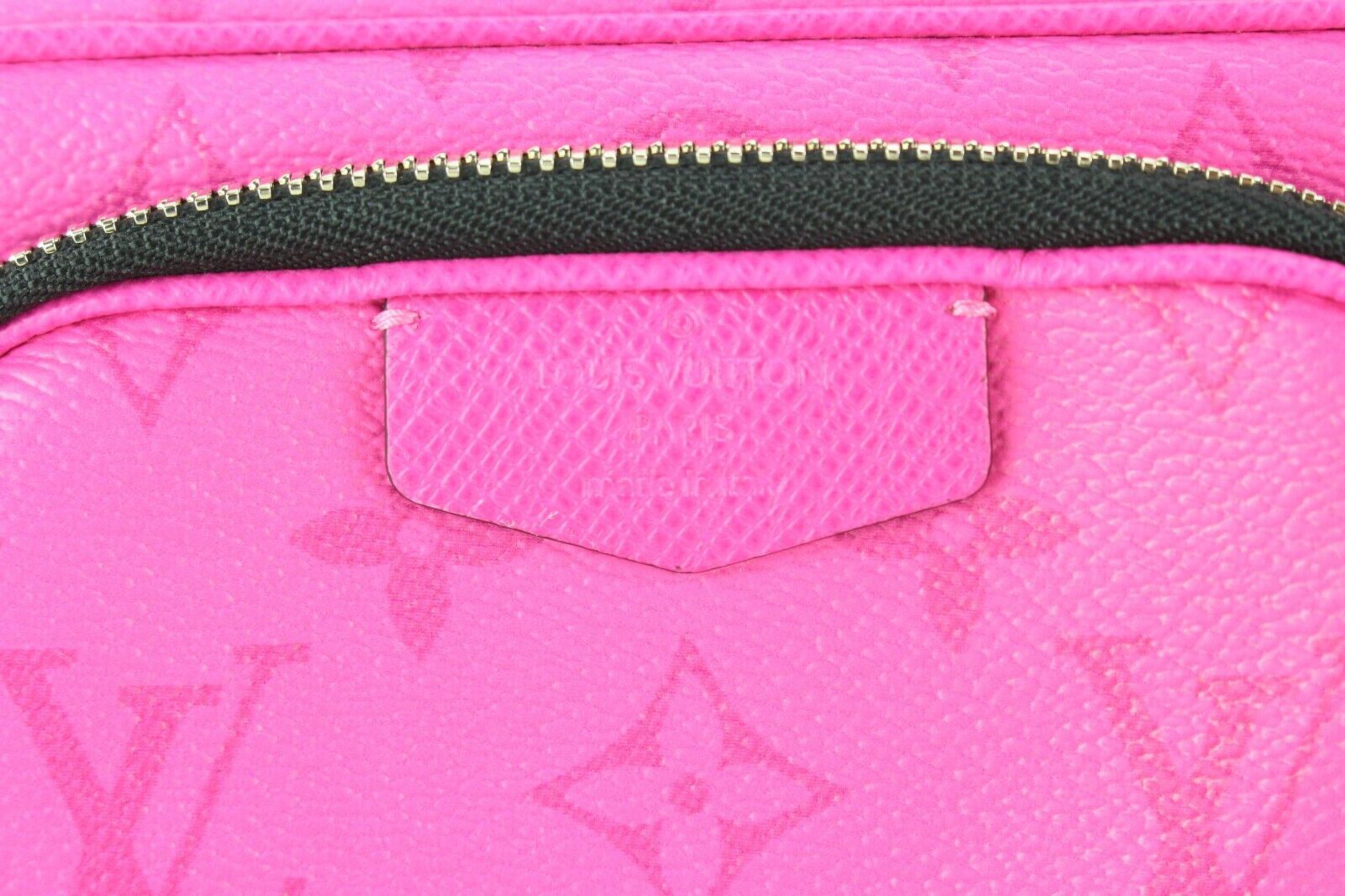 Women's Louis Vuitton Taigarama Monogram Hot Pink Bumbag Outdoor Crossbody 2LV0124