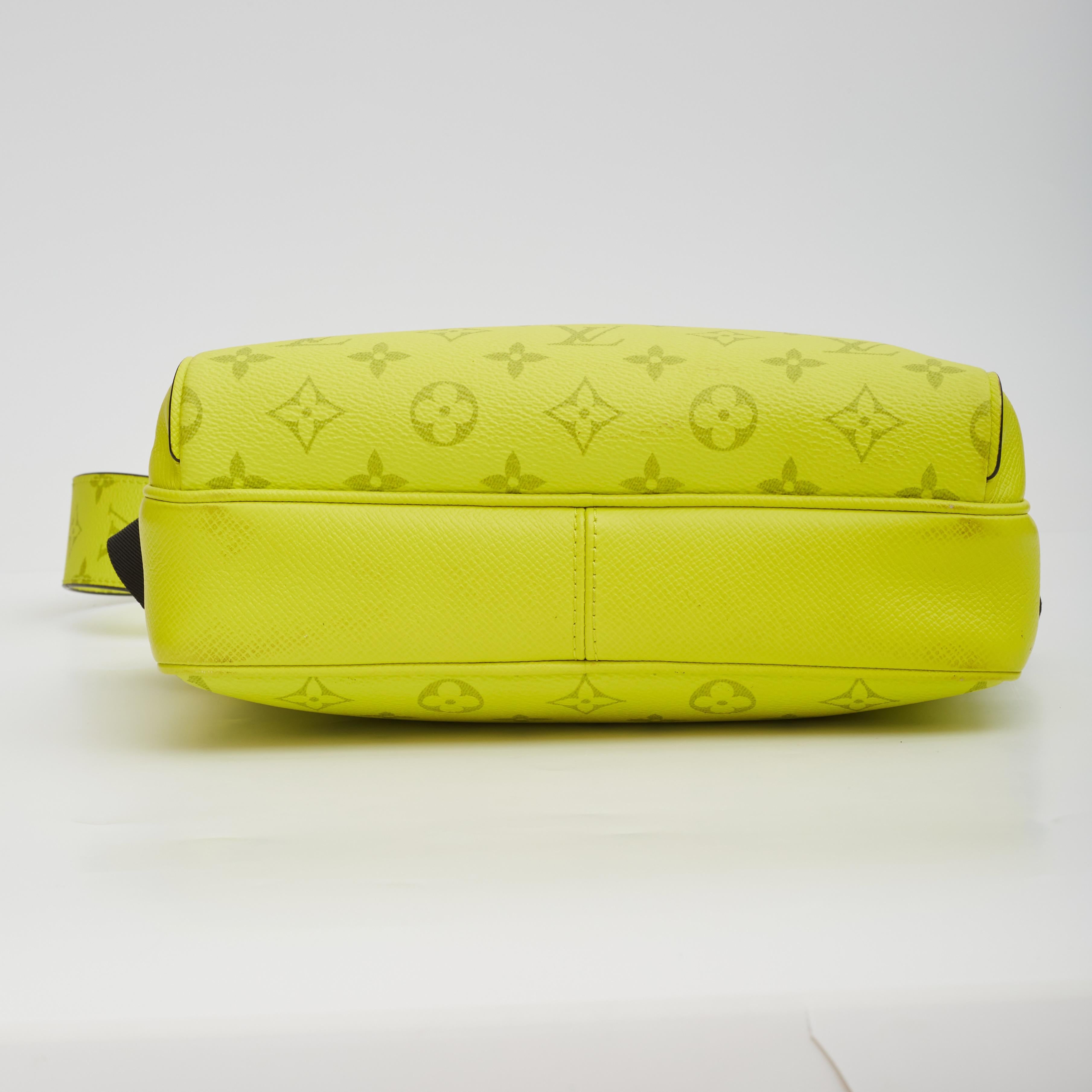 Louis Vuitton Taigarama Monogram Yellow Outdoor Messenger Bag (2019) In Excellent Condition In Montreal, Quebec