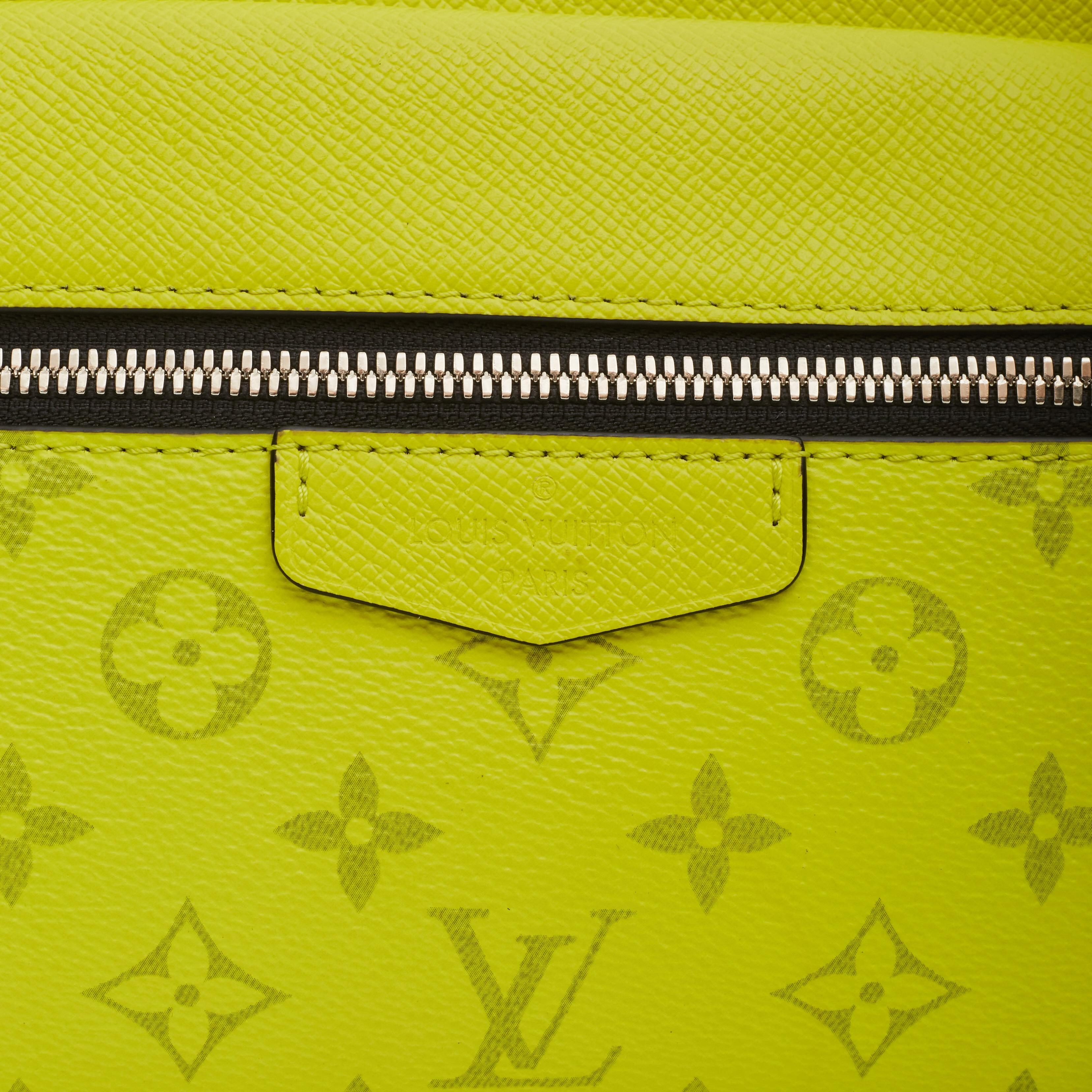 Men's Louis Vuitton Taigarama Monogram Yellow Outdoor Messenger Bag (2019)
