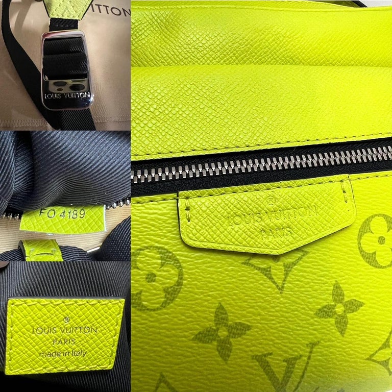 Louis Vuitton Outdoor Messenger Neon Yellow in Monogram Coated Canvas/Taiga  Cowhide Leather with Palladium-tone - US