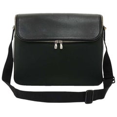 Louis Vuitton Taimyr Black Taiga Leather Messenger Bag