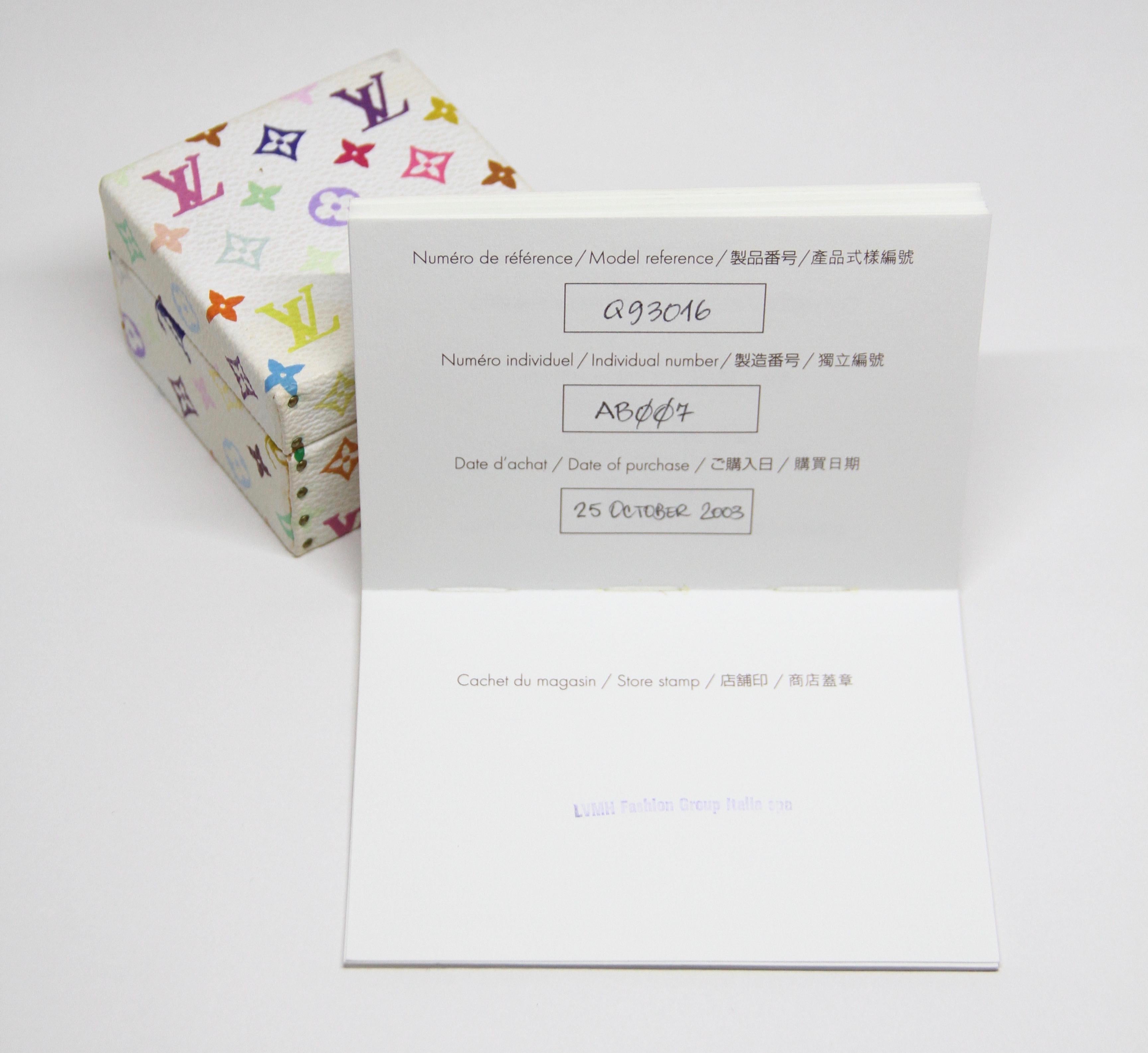 Louis Vuitton & Takashi Murakami 18 Karat White Gold Diamond Panda Pendant 1