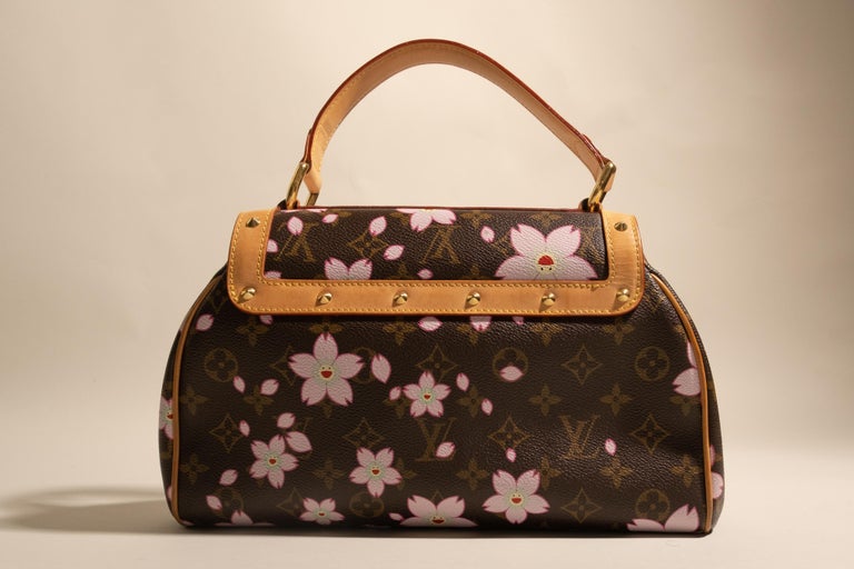 A SET OF TWO: A LIMITED EDITION CHERRY BLOSSOM MONOGRAM PAPILLON BAG BY  TAKASHI MURAKAMI AND A LIMITED EDITION CHERRY BLOSSOM MONOGRAM POCHETTE BY  TAKASHI MURAKAMI, LOUIS VUITTON, 2003