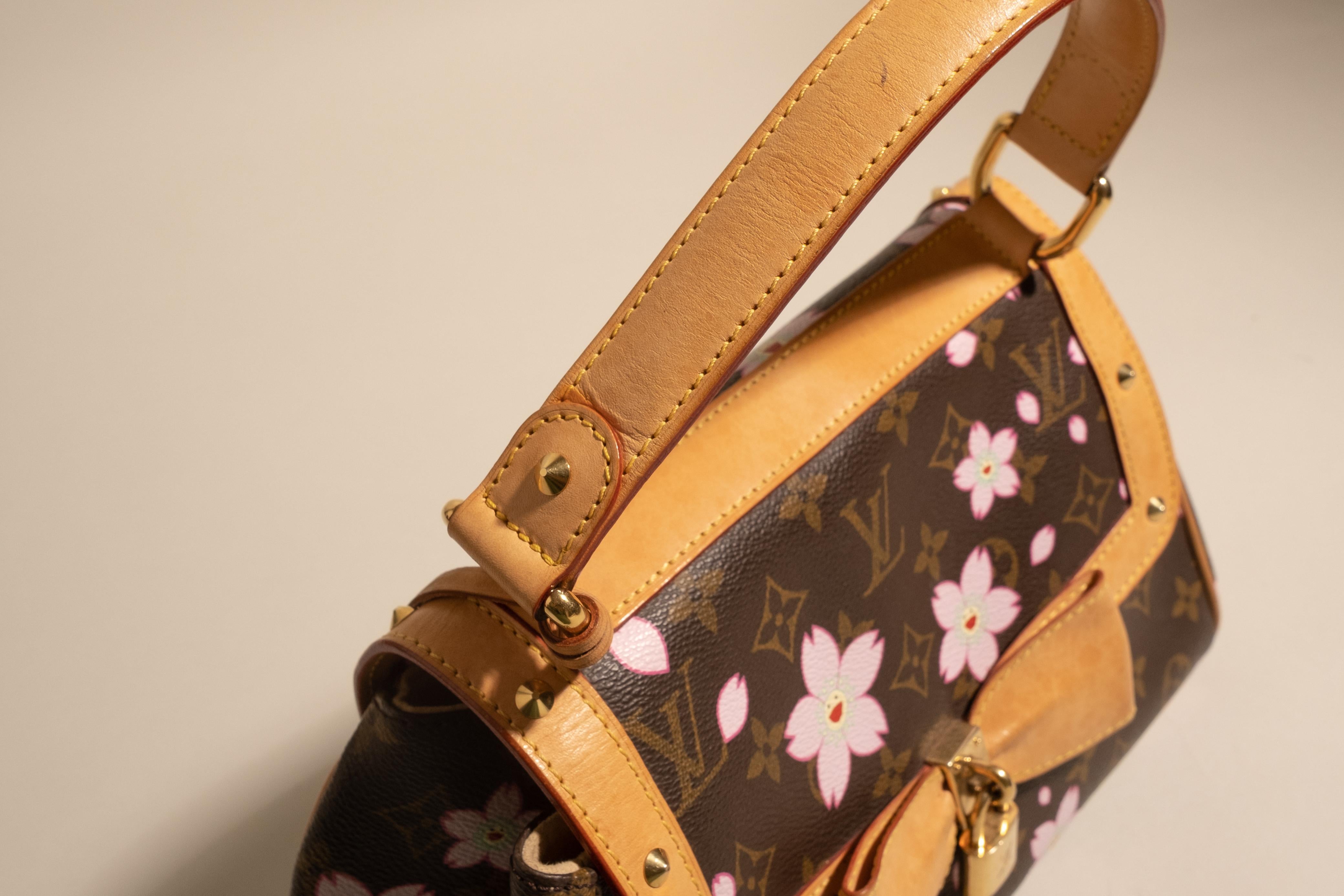 Louis Vuitton Takashi Murakami 2003 Cherry Blossom Handbag In Good Condition For Sale In PARIS, FR