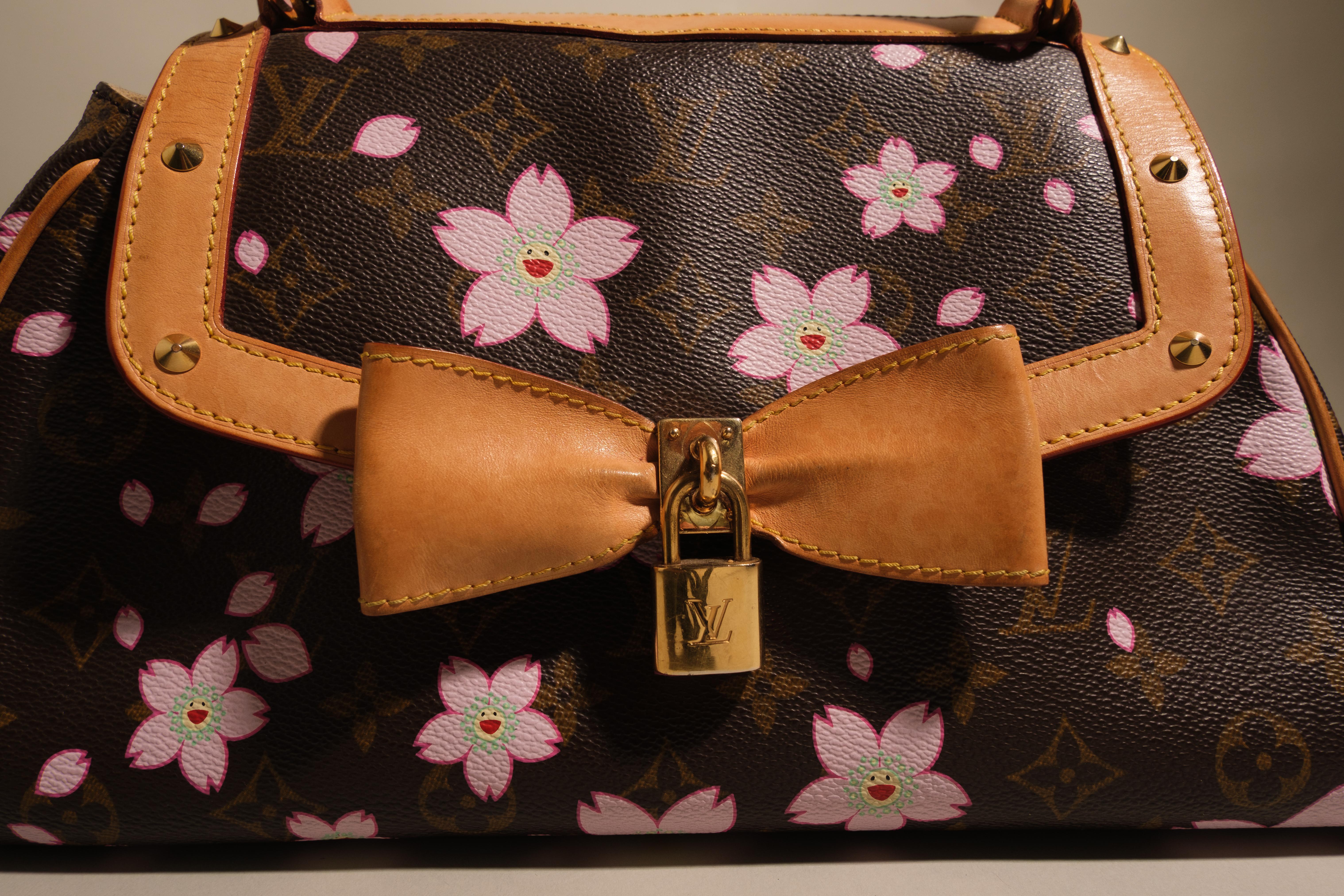 Louis Vuitton Takashi Murakami 2003 Cherry Blossom Handbag For Sale 1