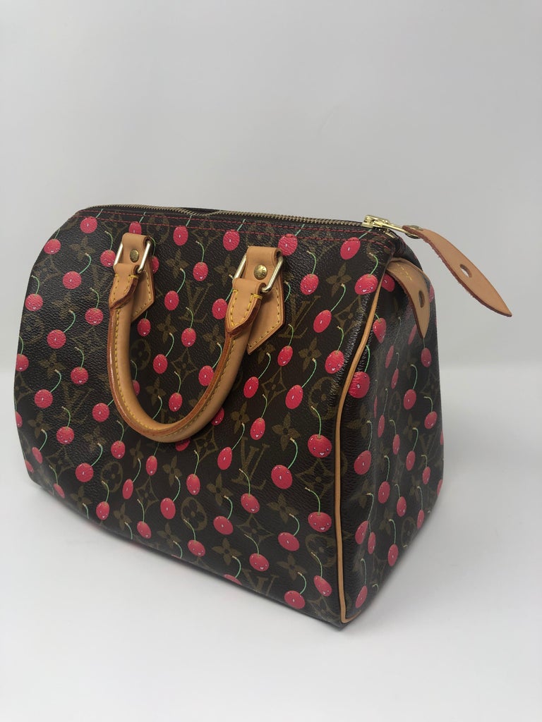 Louis Vuitton Murakami Cerises Cherry Speedy 25 Bag ○ Labellov