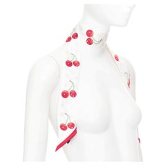LOUIS VUITTON TAKASHI MURAKAMI Limited Edition Cerises 100% silk monogram scarf