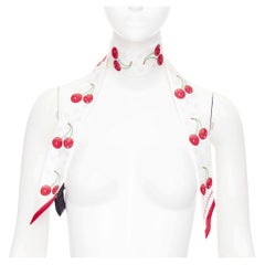 LOUIS VUITTON TAKASHI MURAKAMI Limited Edition Cerises 100% silk monogram scarf