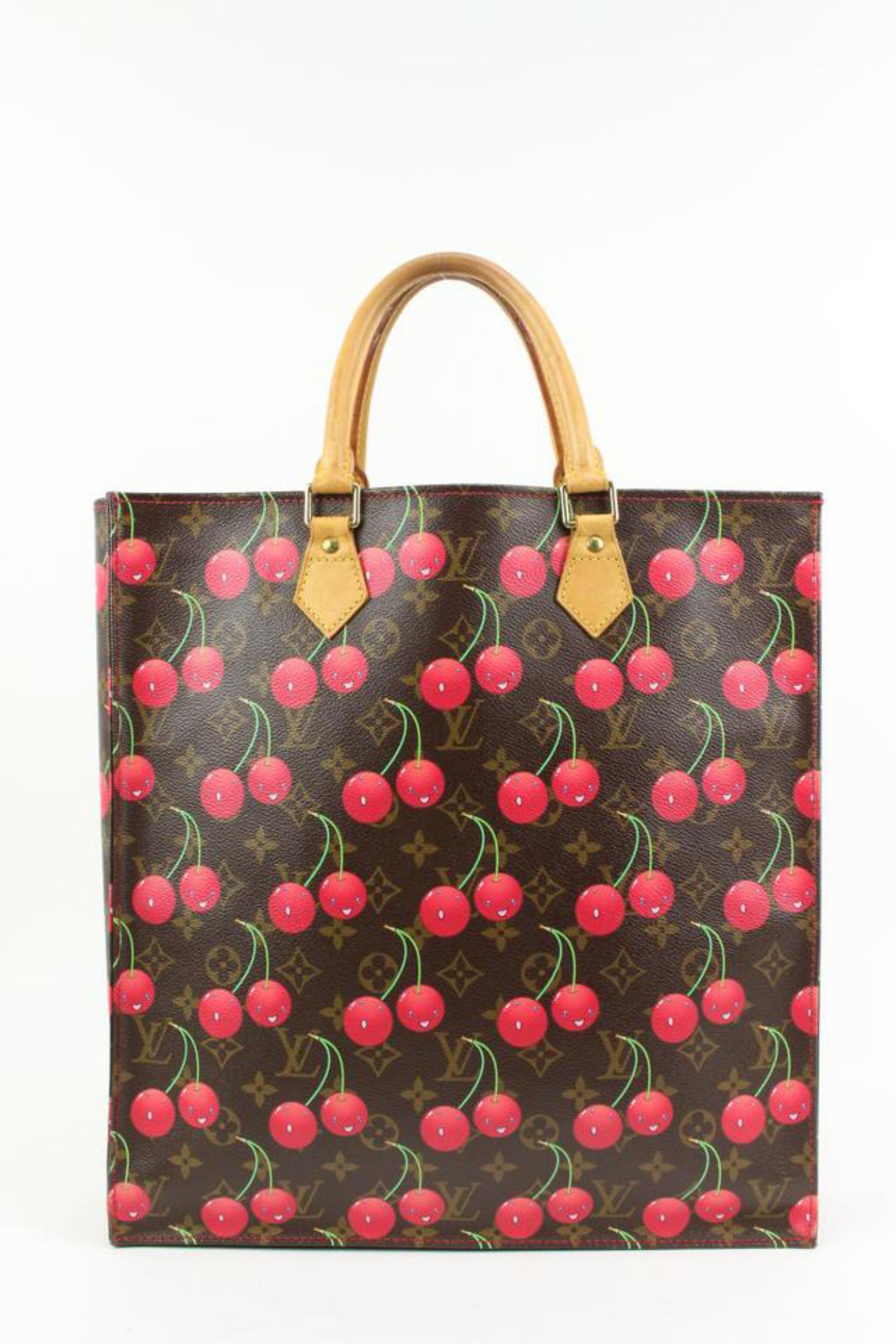 Women's Louis Vuitton Takashi Murakami Monogram Cherries Sac Plat Cerises Tote 65lk38s