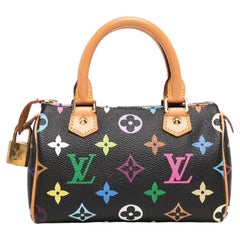 Used Louis Vuitton Takashi Murakami Nano Speedy Handbag