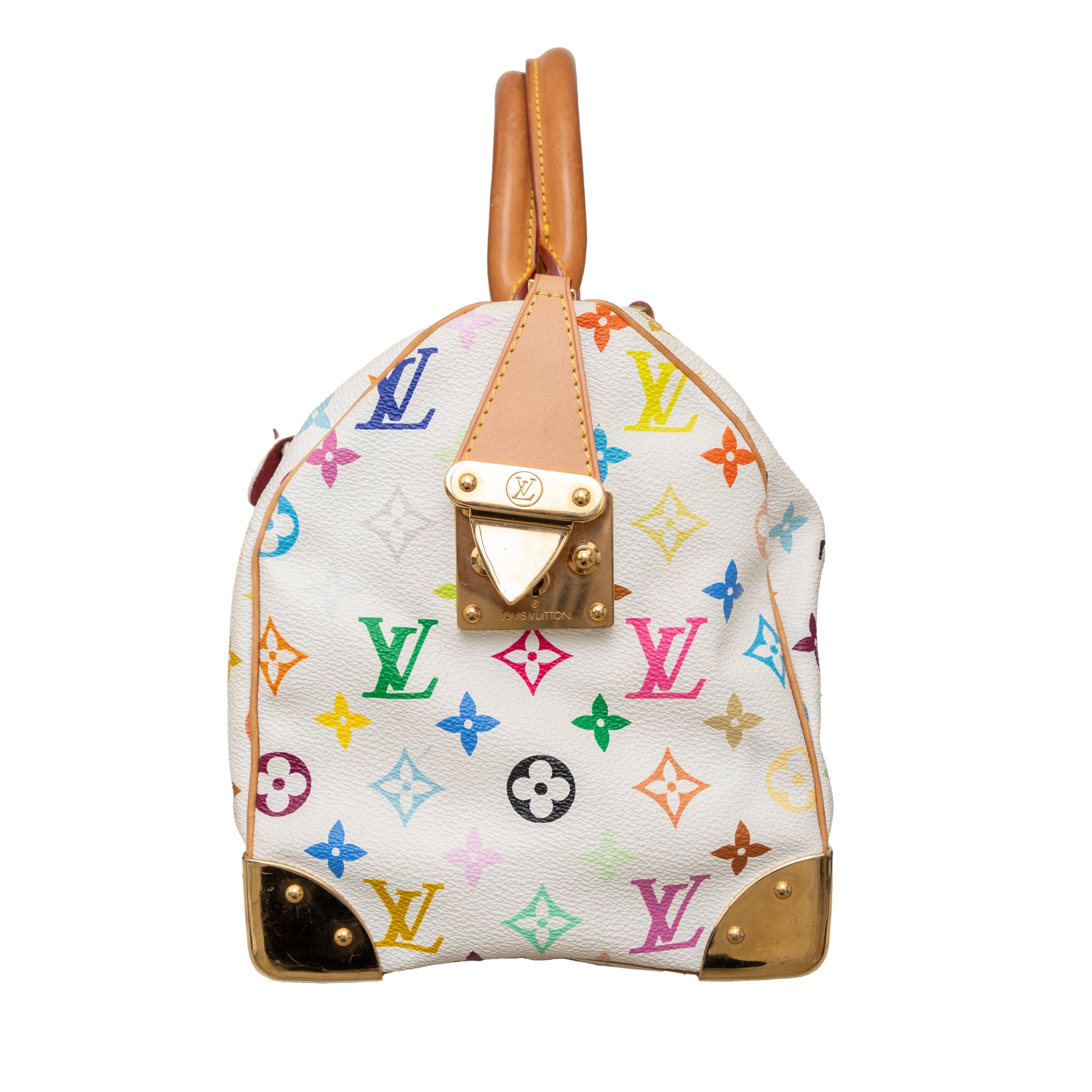 Beige Louis Vuitton Takashi Murakami Speedy 30 Handbag - '00s For Sale