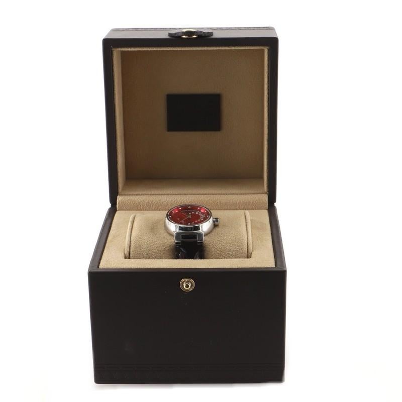 Zustand: Sehr gut. Durchgehend mäßig abgenutzt. 
Zubehör: Box
Maße: Größe/Breite des Gehäuses: 27mm:: Höhe der Uhr: 9mm:: Breite des Bandes: 15mm:: Umfang des Handgelenks: 6.25