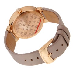 Louis Vuitton Tambour Blossom 35 Rose Gold Diamond Watch