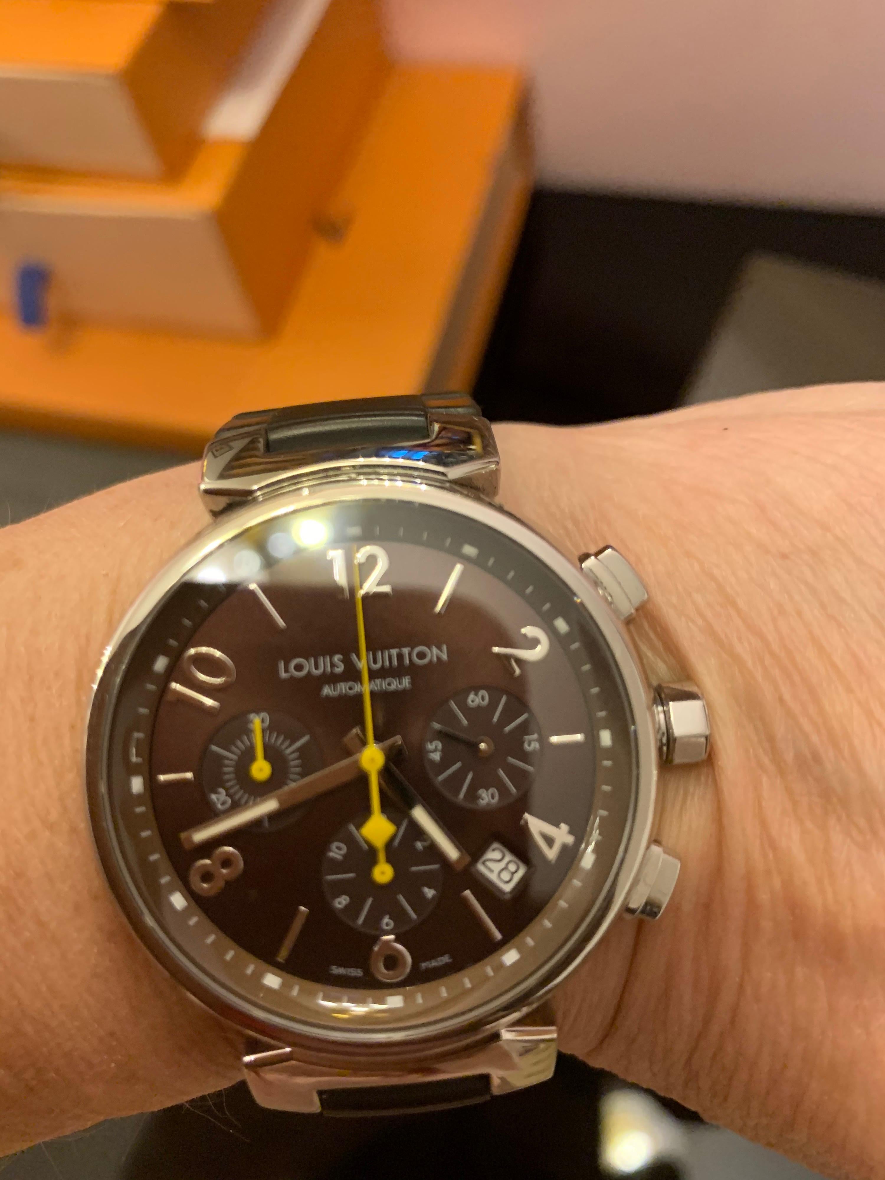 Orologio da uomo automatico Louis Vuitton Tambour Chronograph 6