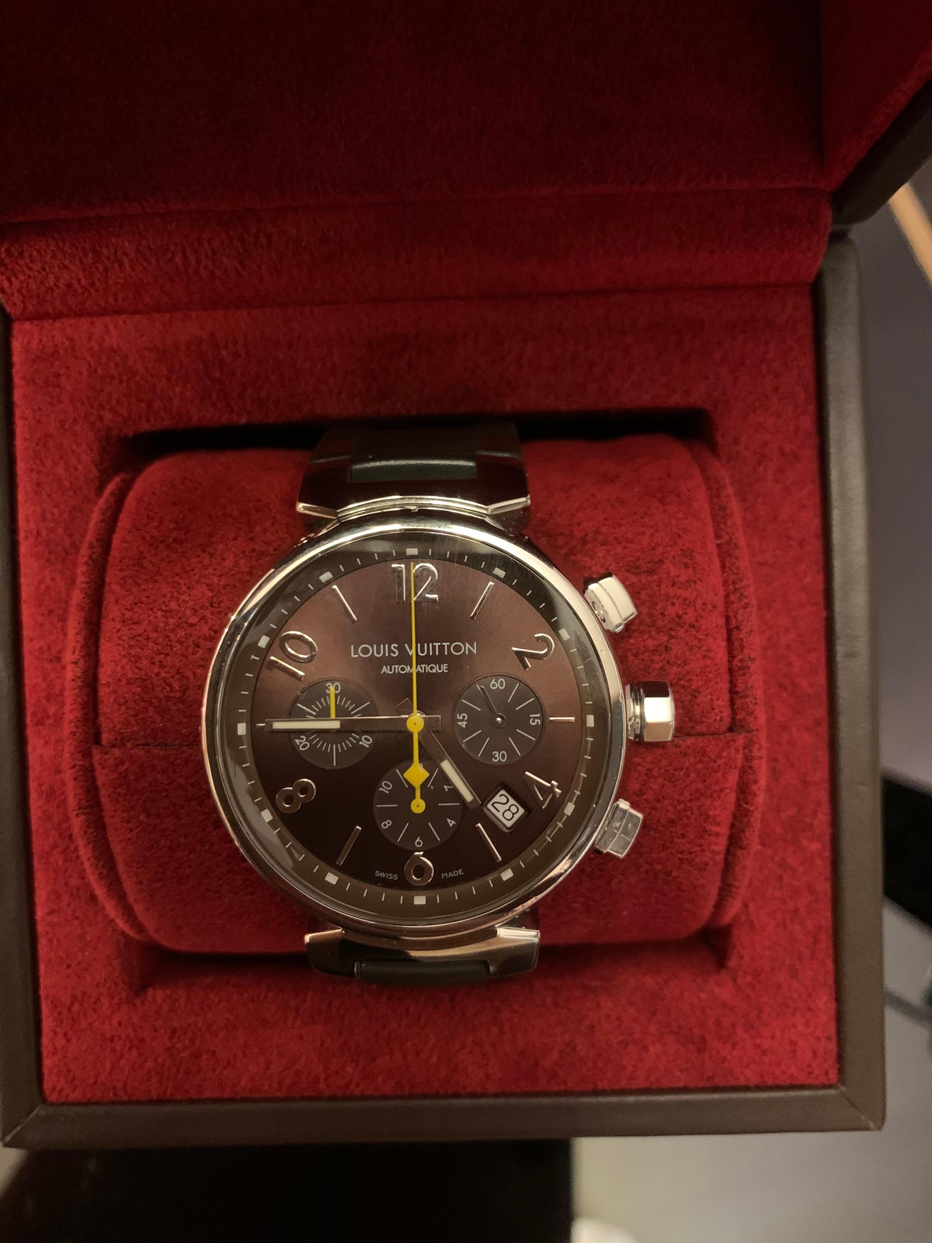Orologio da uomo automatico Louis Vuitton Tambour Chronograph 13