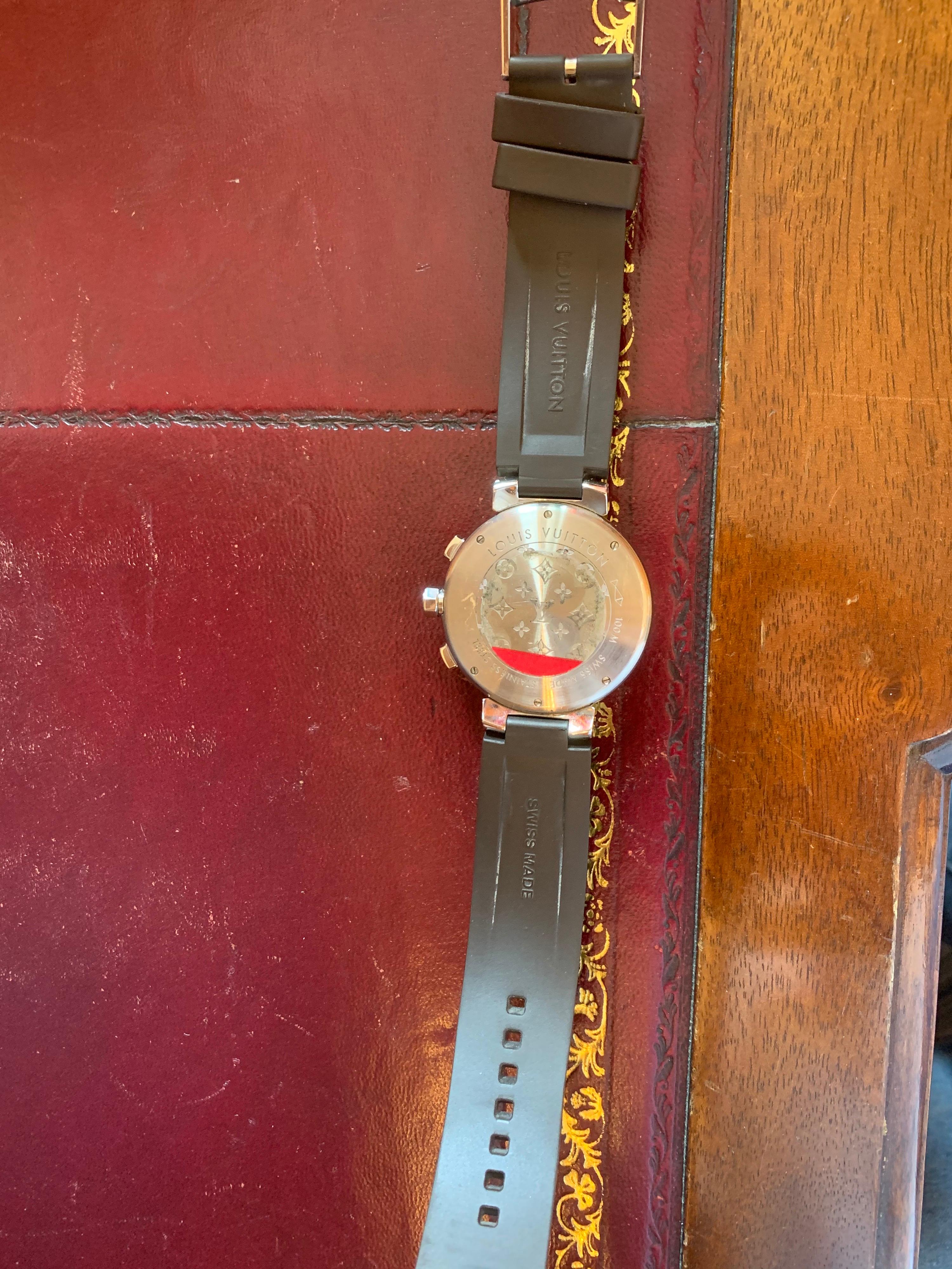 Orologio da uomo automatico Louis Vuitton Tambour Chronograph 15