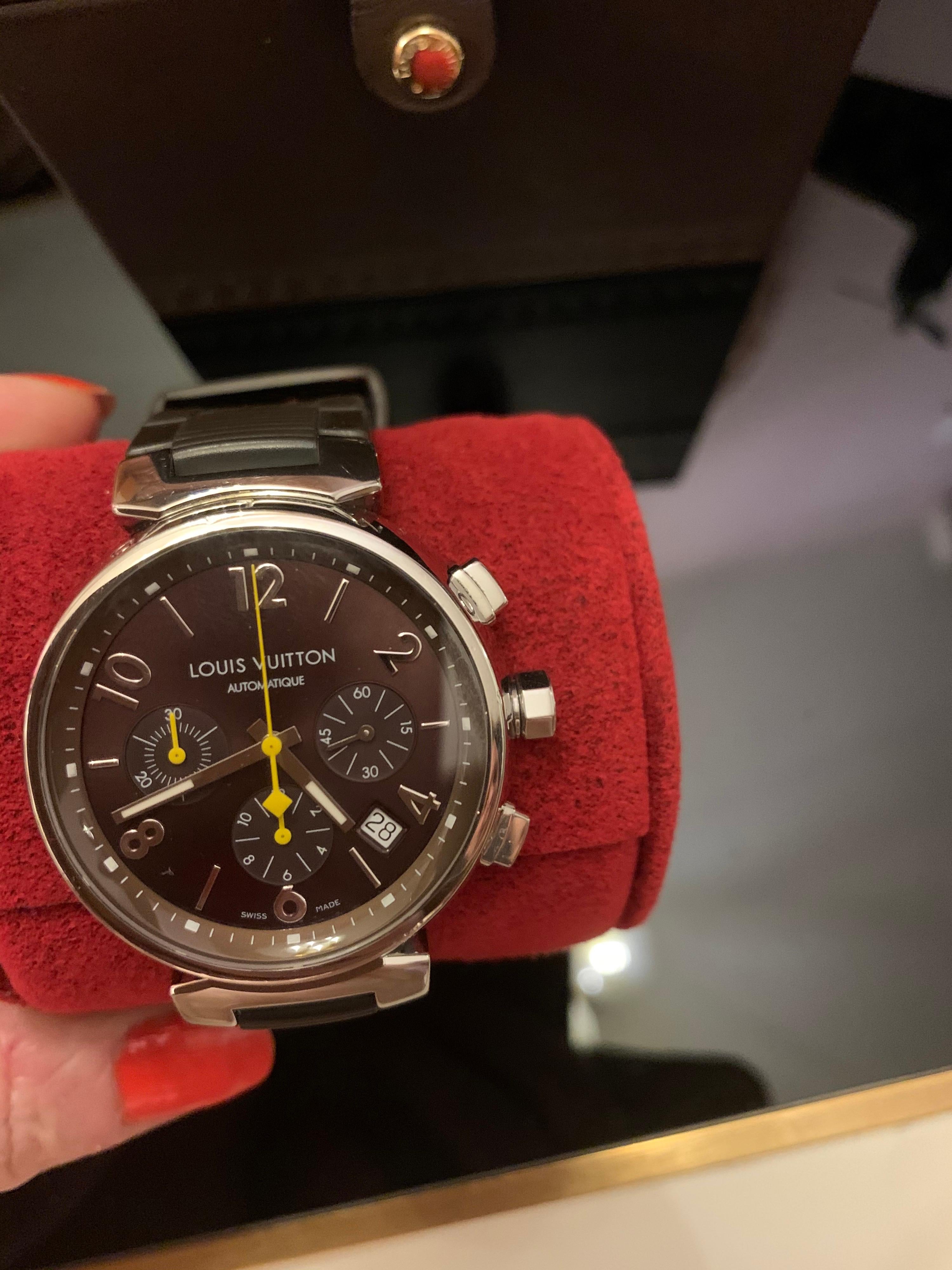 Orologio da uomo automatico Louis Vuitton Tambour Chronograph 1