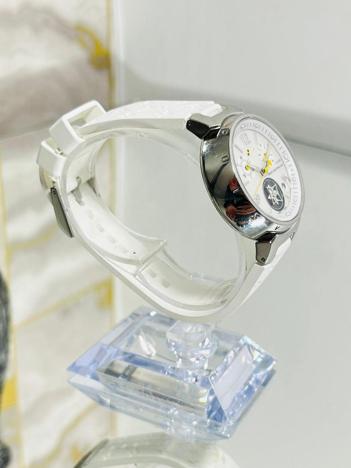 Louis Vuitton Tambour Chronograph Watch For Sale 1