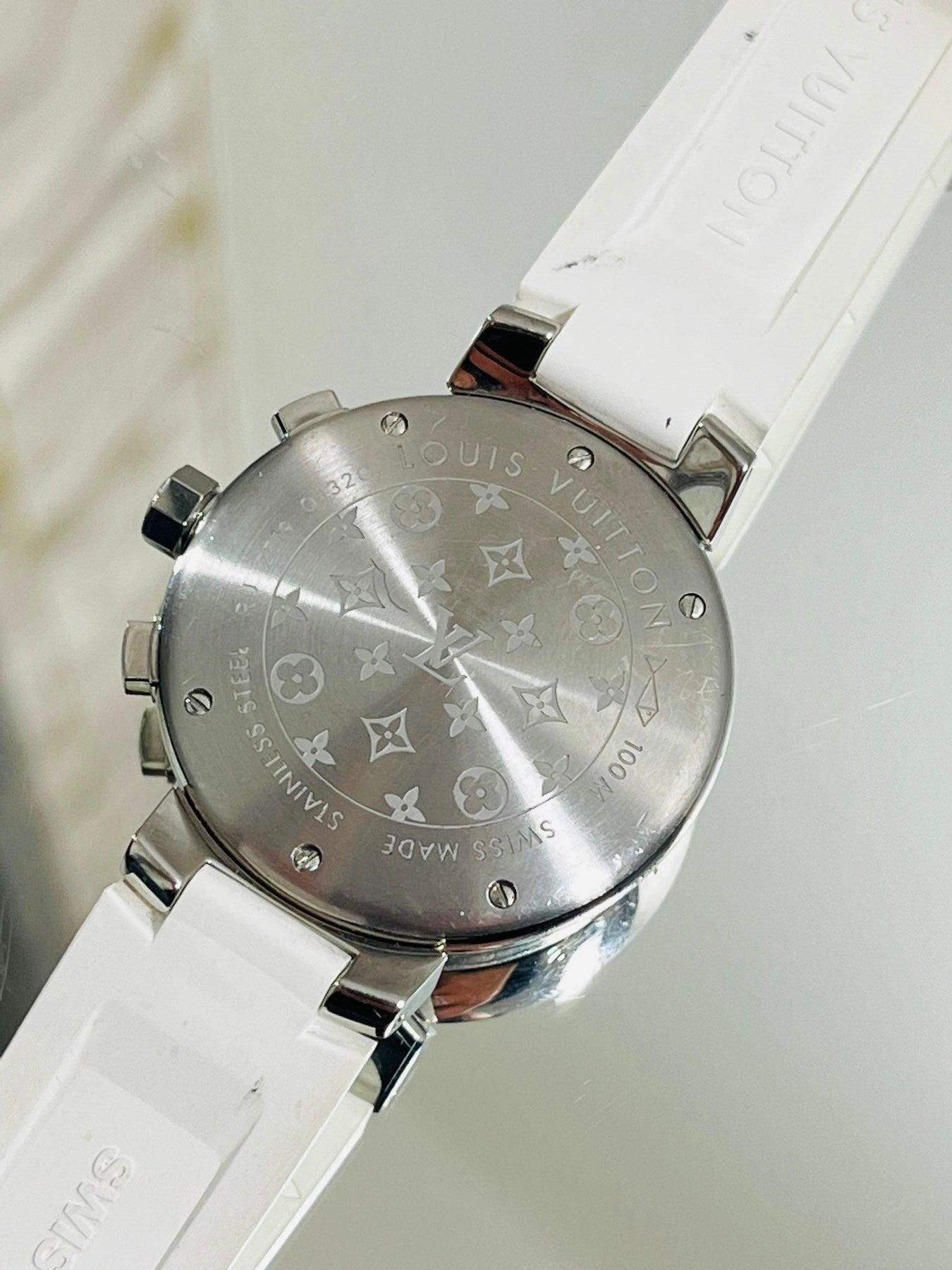 Louis Vuitton Tambour Chronograph Watch For Sale 4
