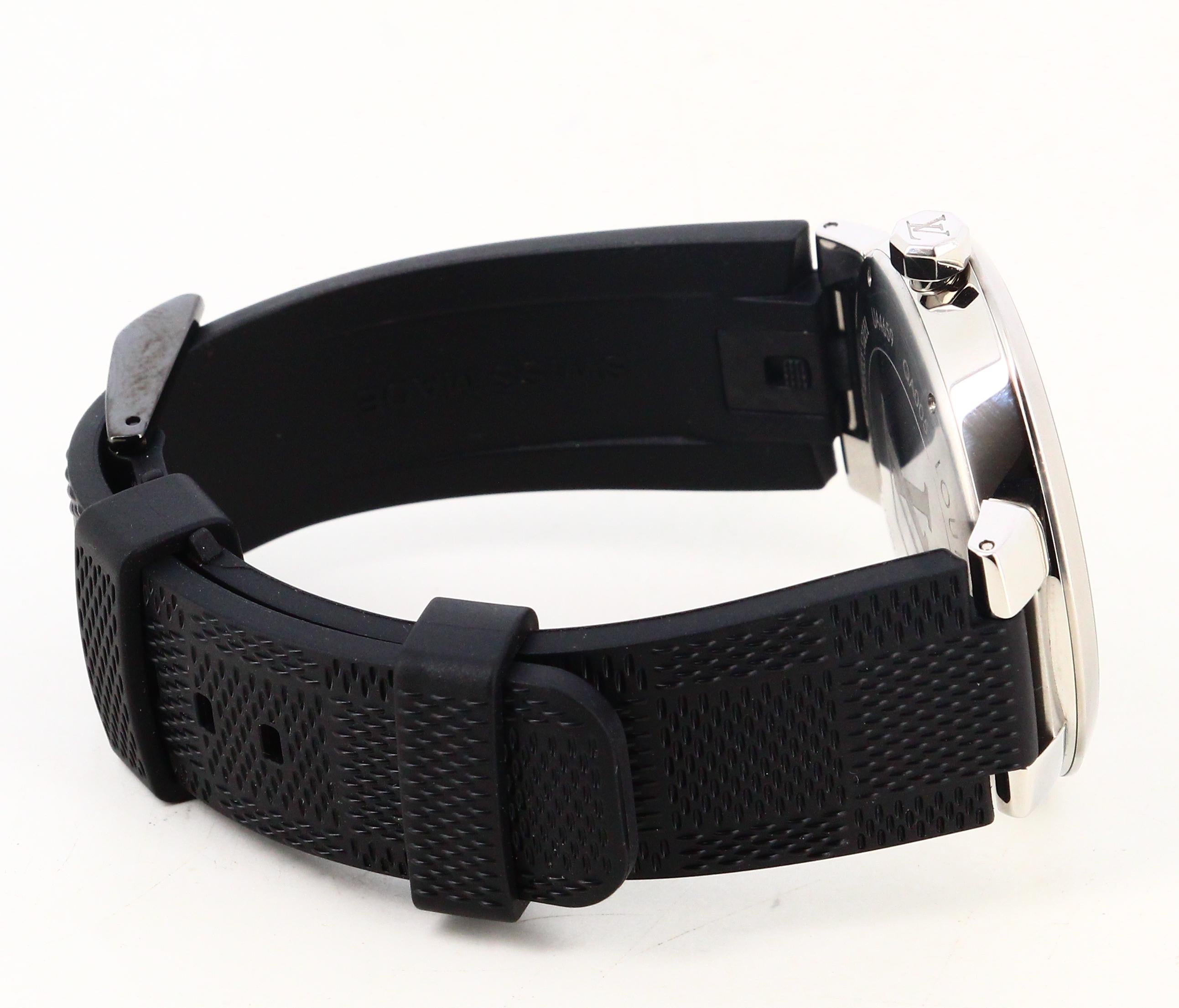 Louis Vuitton Tambour Grafitti Silver Watch 1