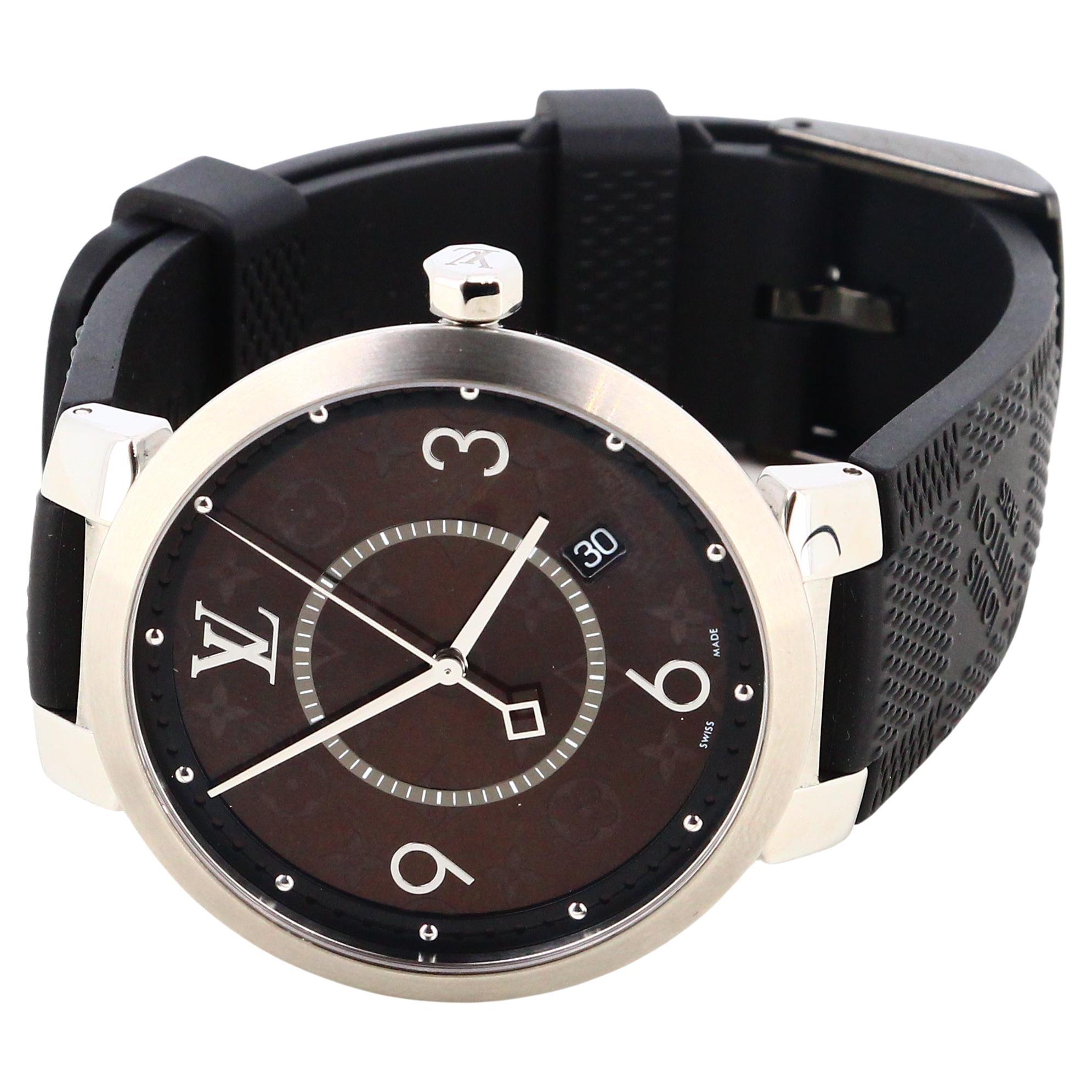 Louis Vuitton Tambour Grafitti Silver Watch