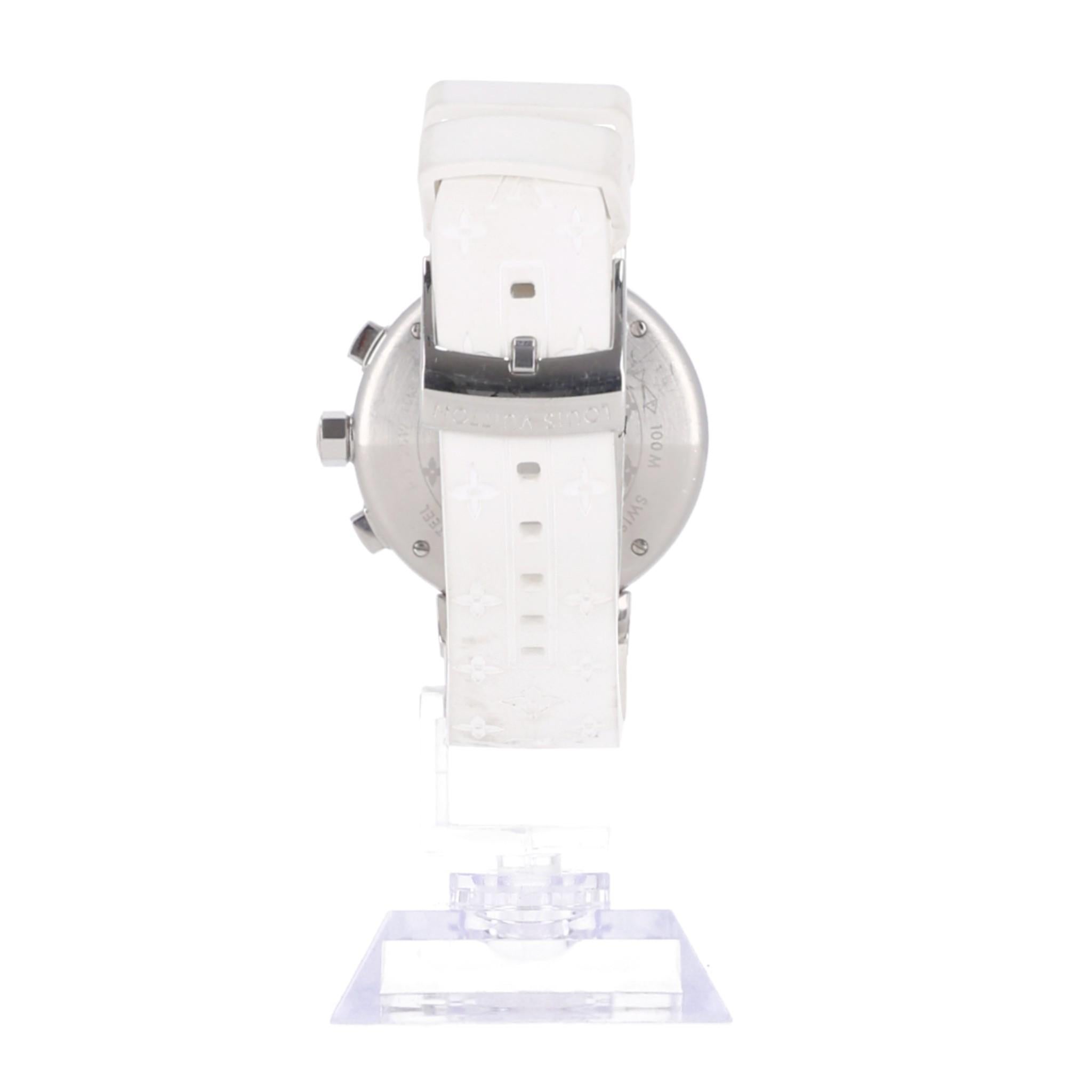 Women's Louis Vuitton Tambour Lovely Cup Chronograph Watch For Sale