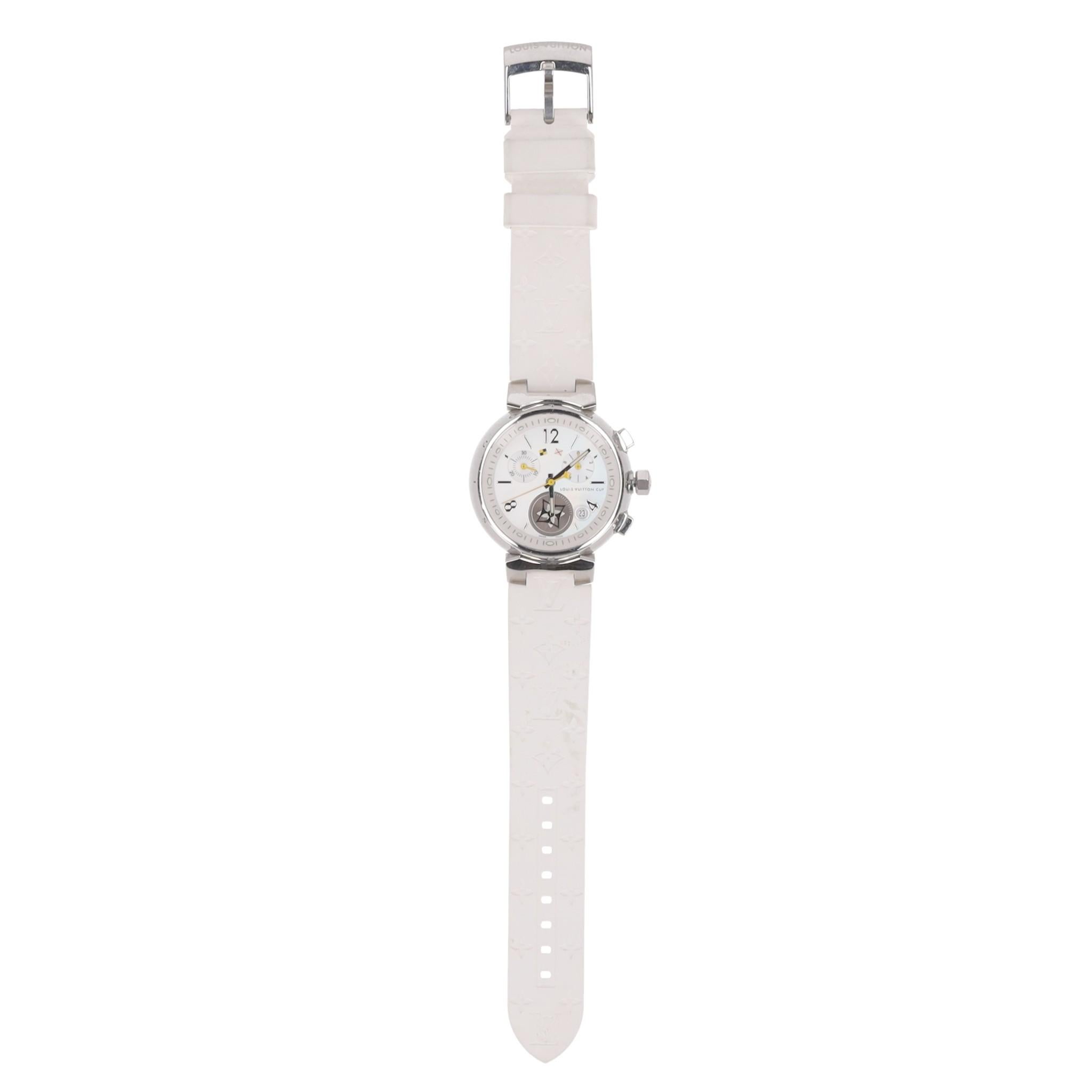 Louis Vuitton Tambour Lovely Cup Chronograph Watch For Sale 4