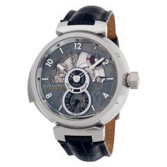 Louis Vuitton Tambour LV 40 18k White Gold Manual Watch