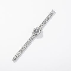 Louis Vuitton Tambour Stainless Steel Diamonds Ladies Watch