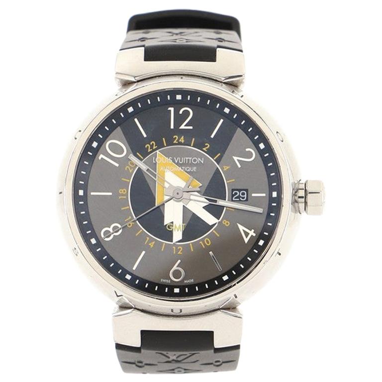 Louis Vuitton Tambour Chronograph Watch For Sale at 1stDibs