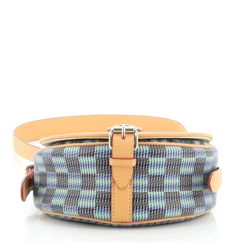 Louis Vuitton Tambourin NM Handtasche Damier Monogram LV Pop Segeltuch im Zustand „Gut“ in NY, NY