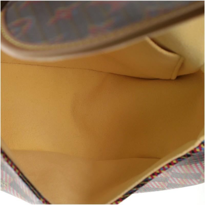 Brown Louis Vuitton Tambourin NM Handbag Damier Monogram LV Pop Canvas