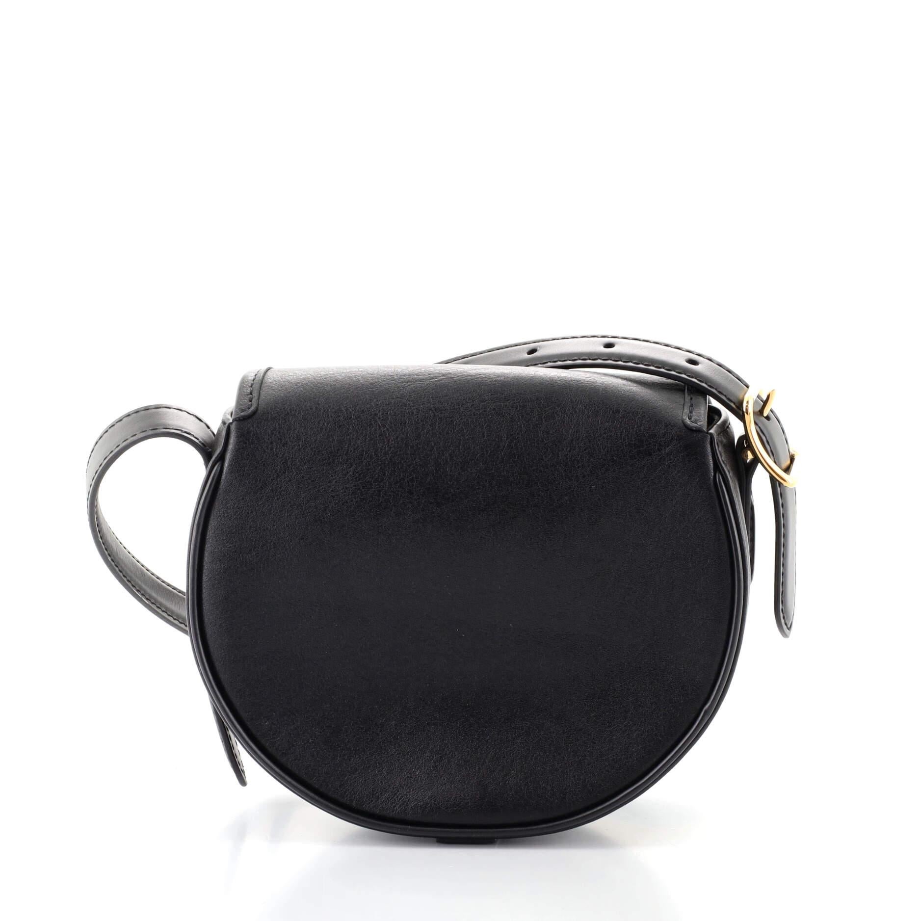 Black Louis Vuitton Tambourin NM Handbag Leather