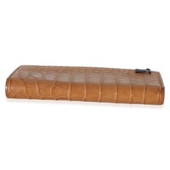 Louis Vuitton Tan Alligator Monogram Brazza Wallet