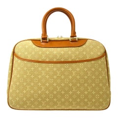 Louis Vuitton Tan Cognac Leather Travel Weekend Top Handle Carry On Bag