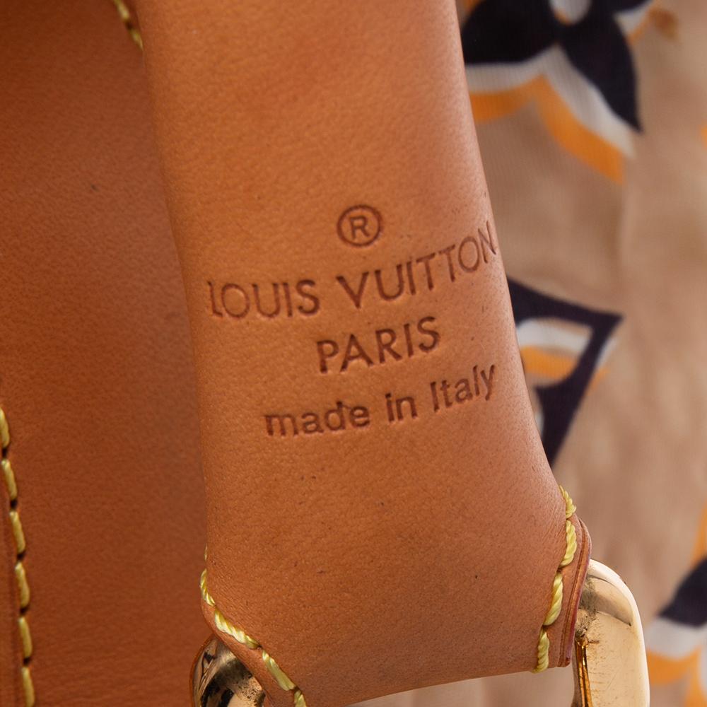 Beige Louis Vuitton Tan Monogram Nylon Limited Edition Bulles MM Bag