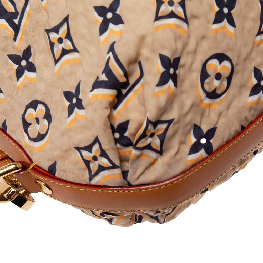 Women's Louis Vuitton Tan Monogram Nylon Limited Edition Bulles MM Bag