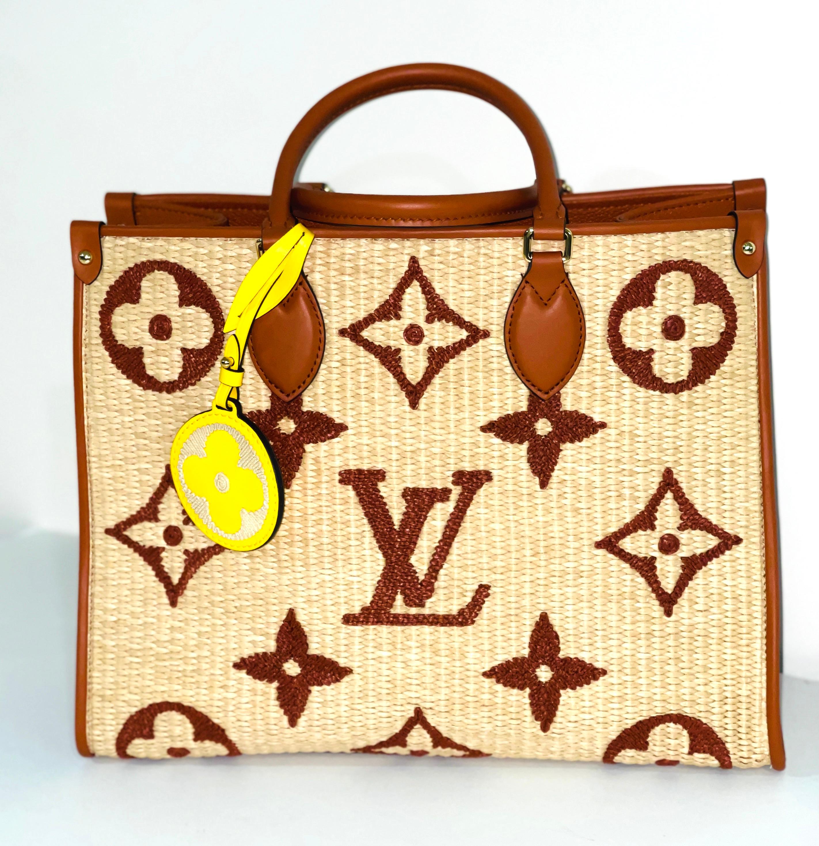 louis vuitton raffia bag