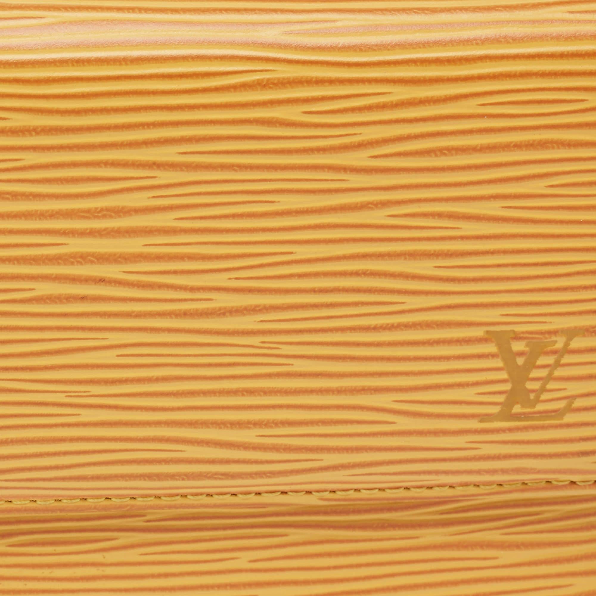 Louis Vuitton Tassel Yellow Epi Leather Porte Tresor International Wallet 6
