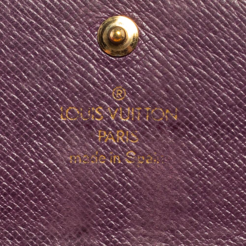 Louis Vuitton Tassel Yellow Epi Leather Porte Tresor International Wallet For Sale 6